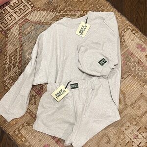 Daily Drills Light Gray Lounge Set